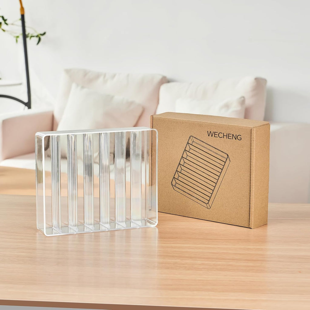 Makeup Organizer for Eyeshadow Palette and Lipstick Organizer, 7 Section Divided Makeup Palette Organizer for Vanity Drawer Countertop Modern Cosmetics Storage(7.48" x 6.22" x 1.77")