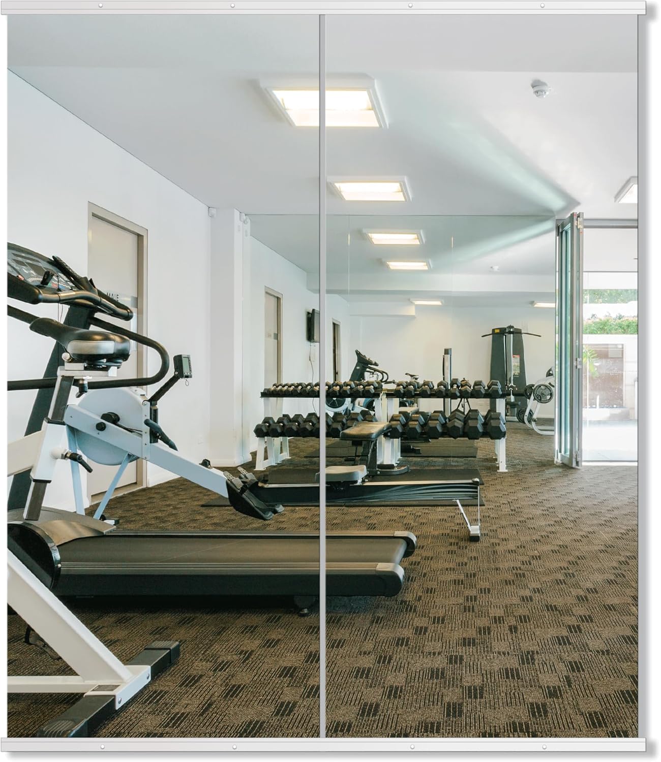 Delma Wall Full Length Mirror,Standing Mirror Full Body,Large Floor for Wall Door Bedroom Bathroom Living Room with Aluminium Frame(with Stand,56x15-Black)